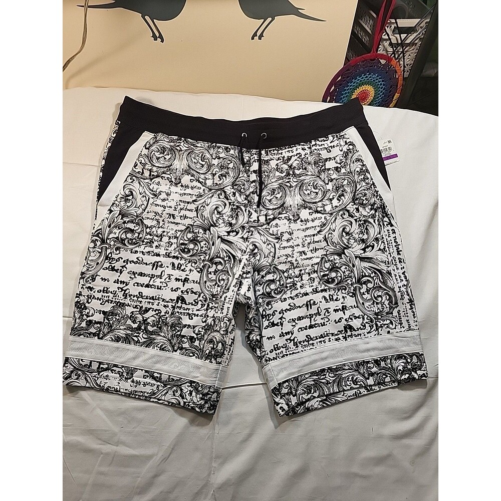 inc international concepts Men's Size 2X Shorts Black And White NEW with Tags